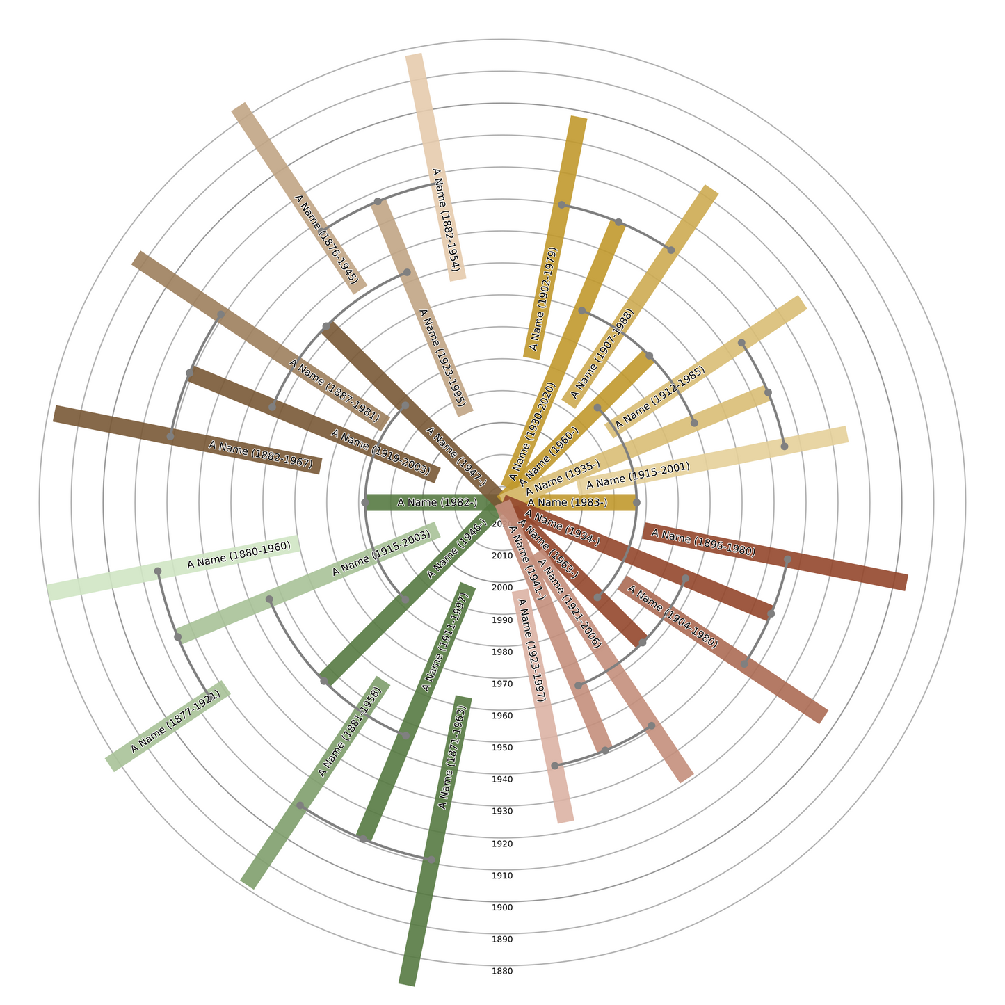 Sunburst Family Tree Print