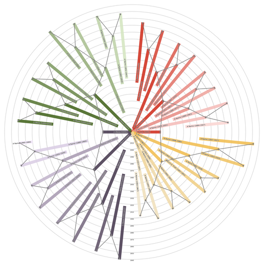 Sunburst Family Tree Print